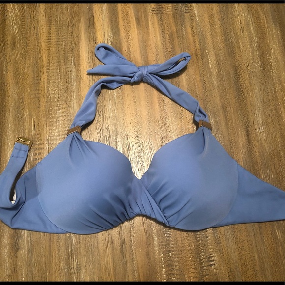 Victoria’s Secret Blue Push Up Bikini Top 32C - Picture 1 of 3